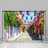 Lofaris Street Flag View Under Sunlight Photography Backdrop